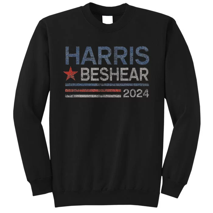 Harris Beshear 2024 Retro Stripe Voters Democrat Candidate Sweatshirt