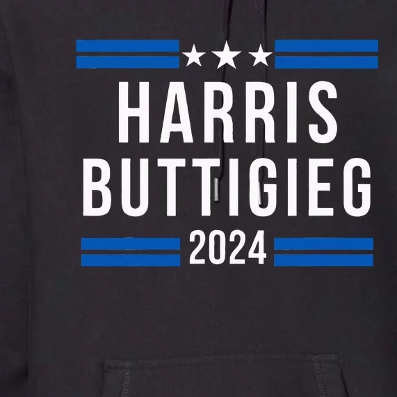 Harris Buttigieg 2024 Presidential Elect Campaign Premium Hoodie