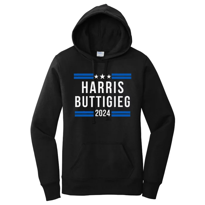 Harris Buttigieg 2024 Presidential Elect Campaign Women's Pullover Hoodie