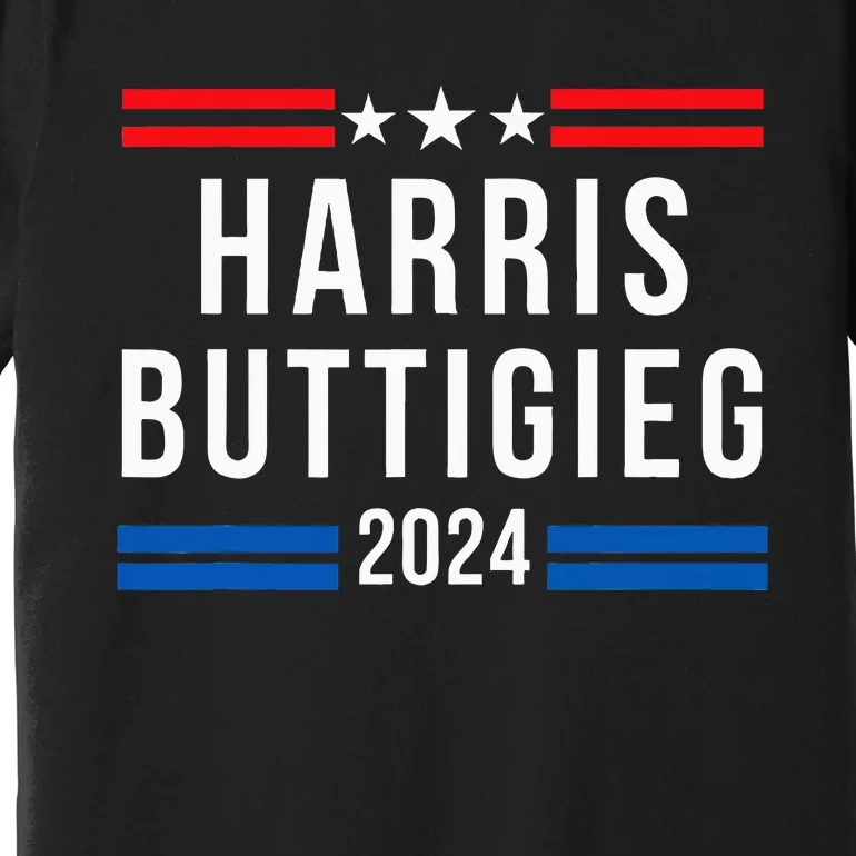 Harris Buttigieg 2024 Presidential Elect Campaign Premium T-Shirt