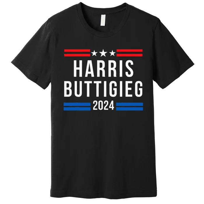 Harris Buttigieg 2024 Presidential Elect Campaign Premium T-Shirt