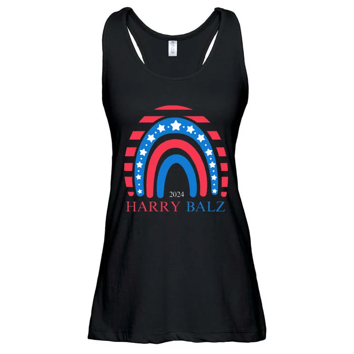 Harry Balz 2024 Funny Harris Walz 24 Democratics Vote Ladies Essential Flowy Tank