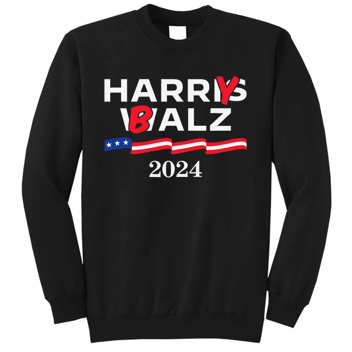 Harry Balz 2024 Harris Walz 2024 Funny Meme Tall Sweatshirt