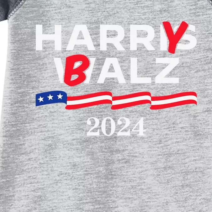 Harry Balz 2024 Harris Walz 2024 Funny Meme Infant Baby Jersey Bodysuit