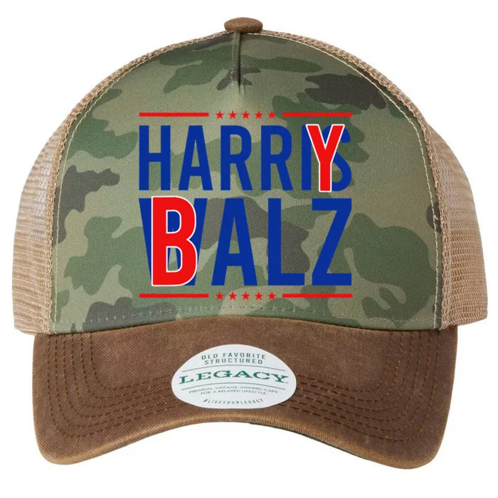 Harry Balz 2024 Funny Kamala Harris Walz Democrat Political Legacy Tie Dye Trucker Hat