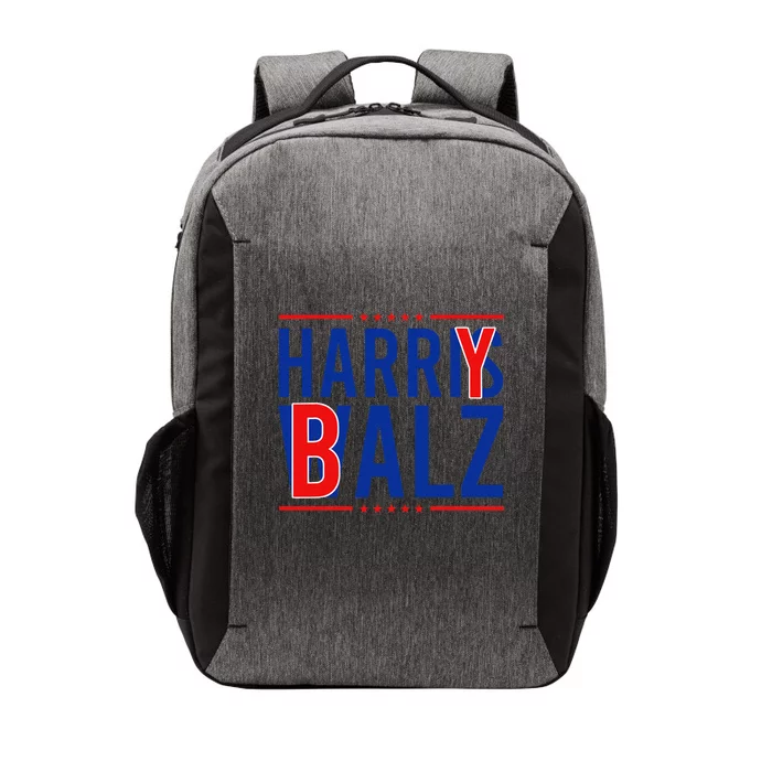 Harry Balz 2024 Funny Kamala Harris Walz Democrat Political Vector Backpack