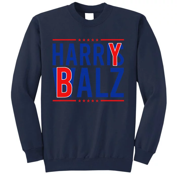 Harry Balz 2024 Funny Kamala Harris Walz Democrat Political Tall Sweatshirt