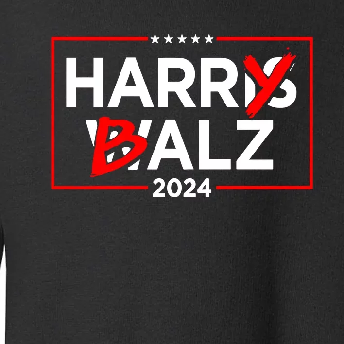 Harry Balz 2024 Not Harris Toddler Sweatshirt