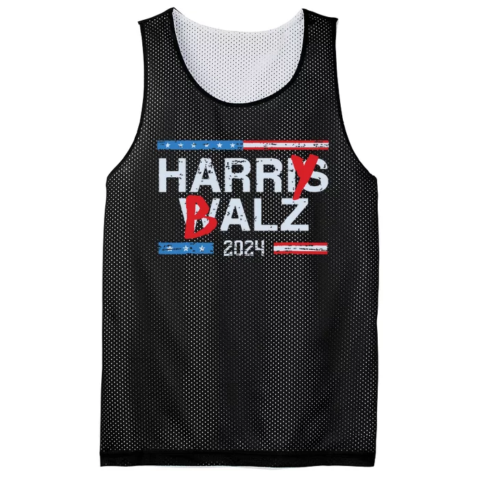 Harry Balz 2024 Funny Kamala Harris And Tim Walz 2024 Mesh Reversible Basketball Jersey Tank