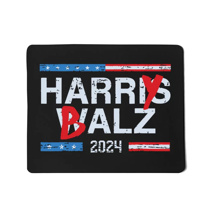 Harry Balz 2024 Funny Kamala Harris And Tim Walz 2024 Mousepad