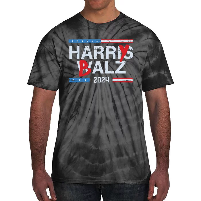 Harry Balz 2024 Funny Kamala Harris And Tim Walz 2024 Tie-Dye T-Shirt