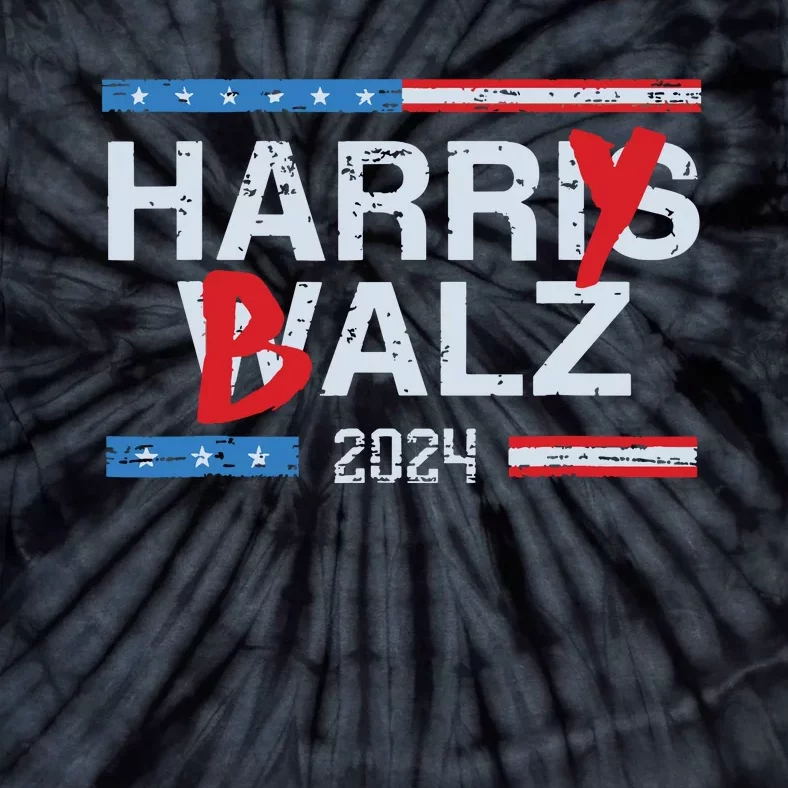 Harry Balz 2024 Funny Kamala Harris And Tim Walz 2024 Tie-Dye T-Shirt