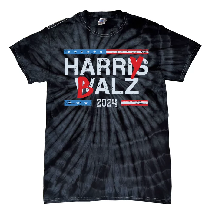 Harry Balz 2024 Funny Kamala Harris And Tim Walz 2024 Tie-Dye T-Shirt