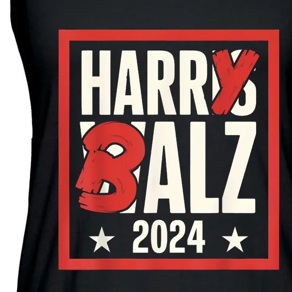 Harry Balz 2024 Funny Political Campaign Harris Walz Memes Ladies Essential Flowy Tank