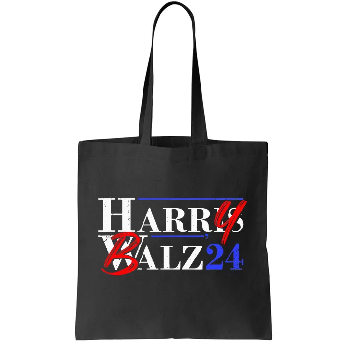 Harry Balz 2024 Funny Kamala Harris And Tim Walz 2024 Tote Bag