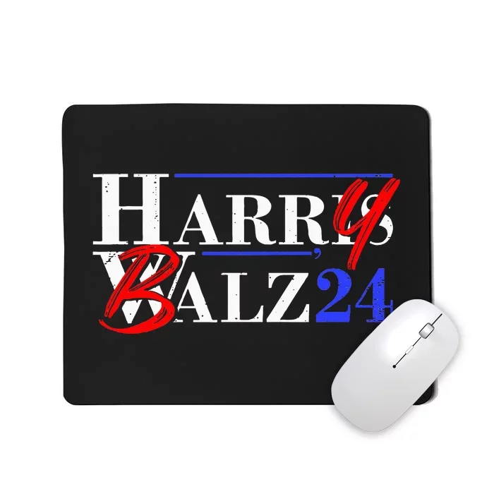 Harry Balz 2024 Funny Kamala Harris And Tim Walz 2024 Mousepad