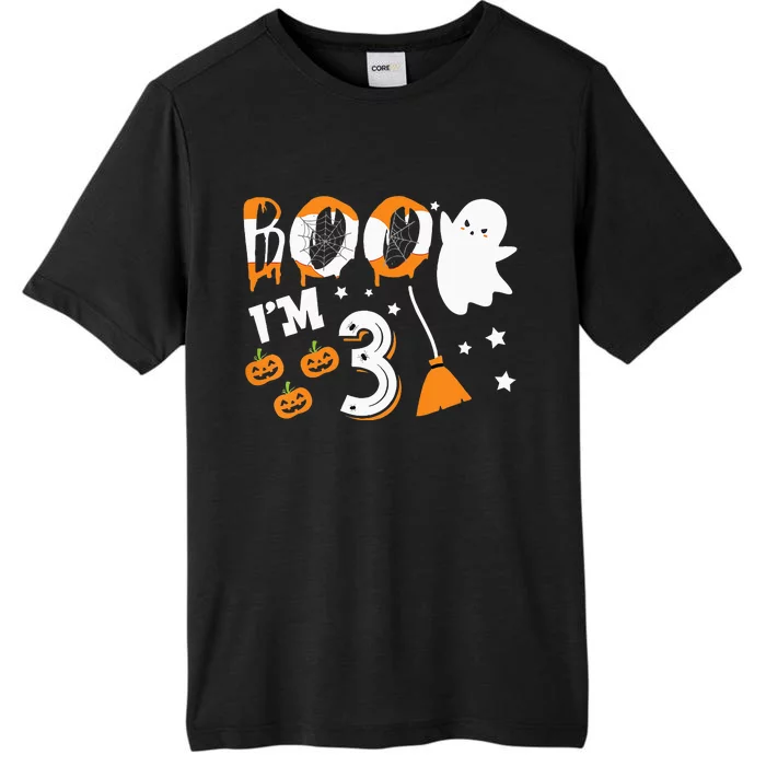 Halloween Birthday 3 Year Old 3rd Birthday ChromaSoft Performance T-Shirt