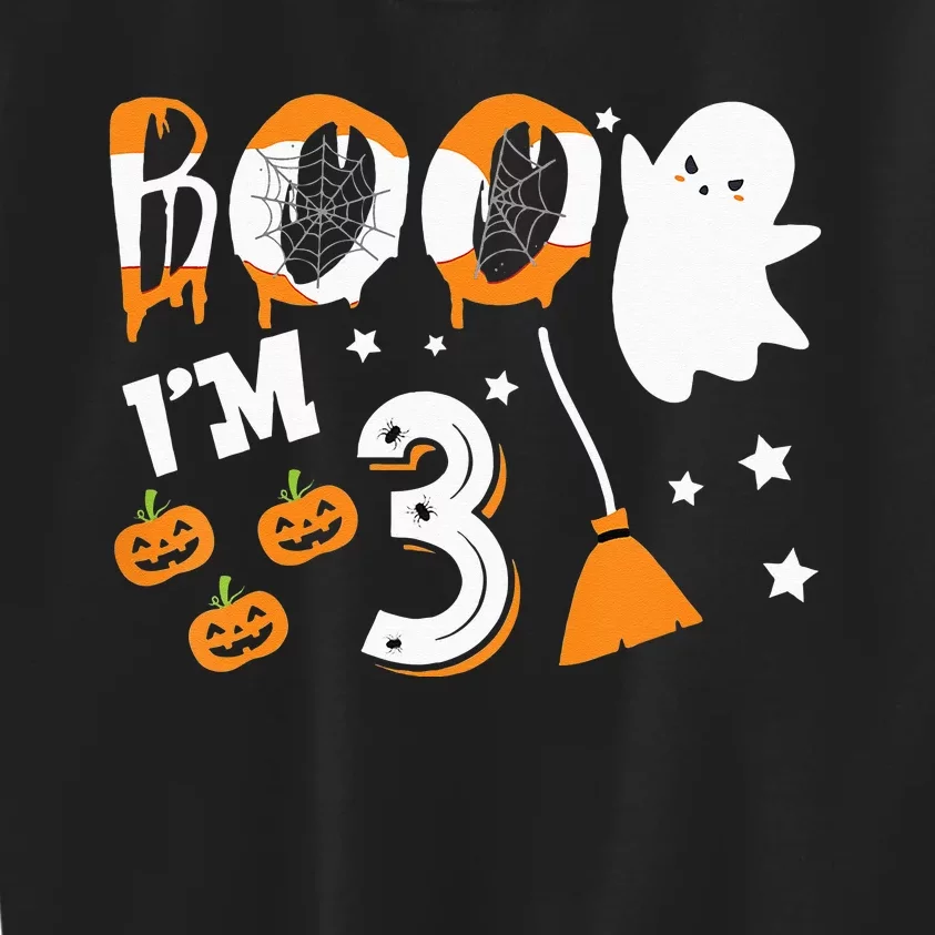 Halloween Birthday 3 Year Old 3rd Birthday Kids Sweatshirt