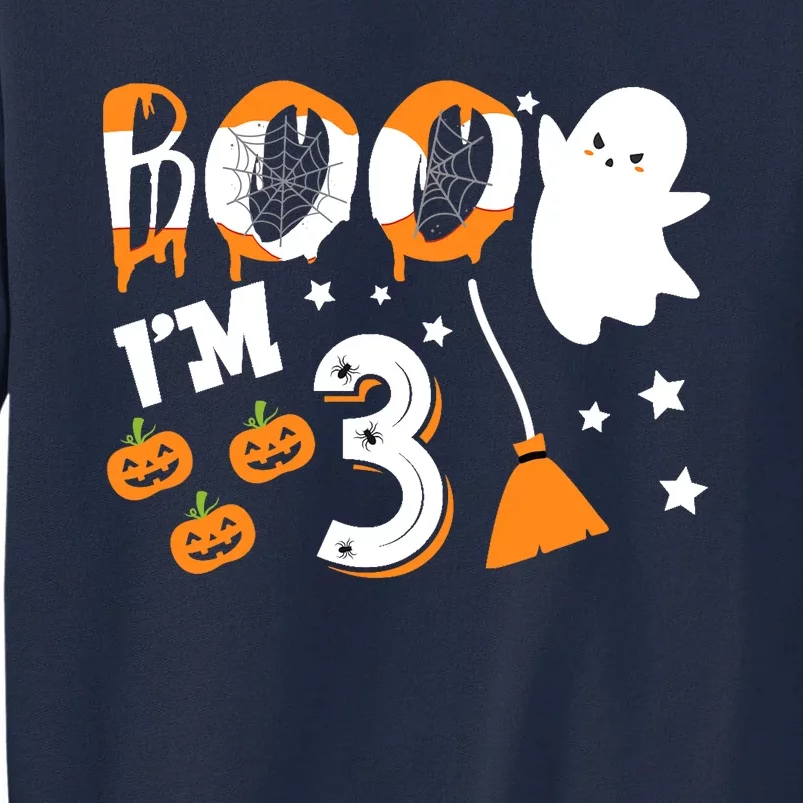 Halloween Birthday 3 Year Old Boy Girl 3rd Birthday Costume Tall Sweatshirt