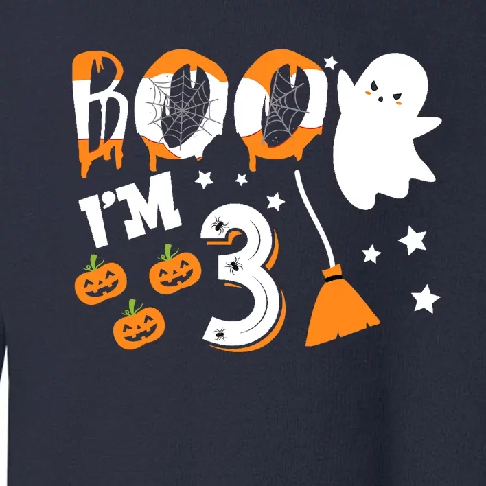 Halloween Birthday 3 Year Old Boy Girl 3rd Birthday Costume Toddler Sweatshirt