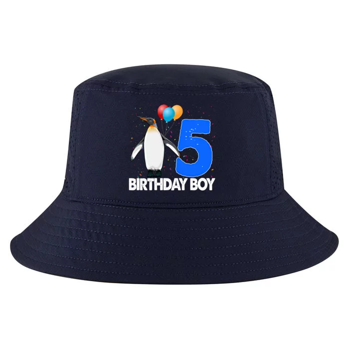 Happy Birthday 5 Meaningful Gift Funny Penguin Tee Birds Gift Cool Comfort Performance Bucket Hat