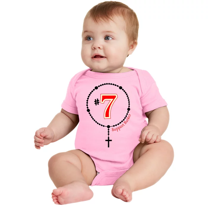 Harrison Butker #7 Butker Catholic Baby Bodysuit