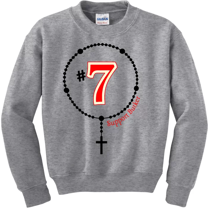 Harrison Butker #7 Butker Catholic Kids Sweatshirt