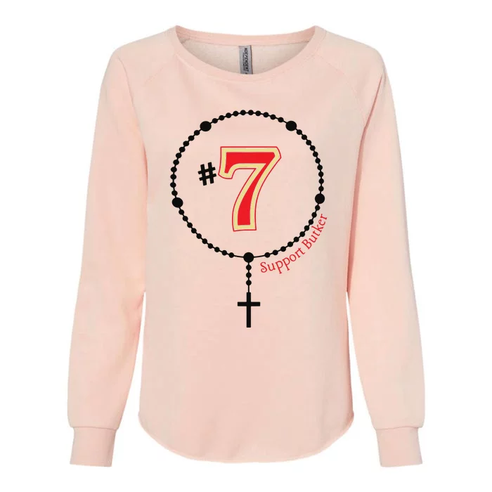 Harrison Butker #7 Butker Catholic Womens California Wash Sweatshirt