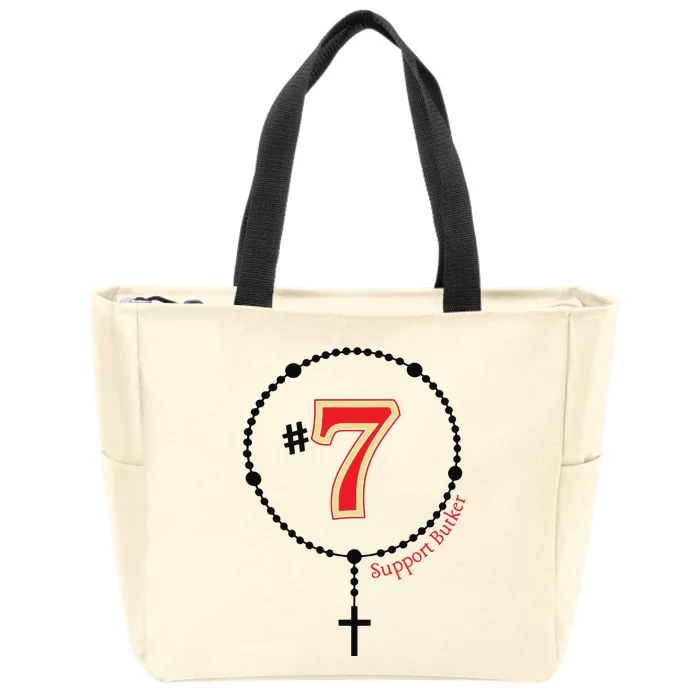 Harrison Butker #7 Butker Catholic Zip Tote Bag