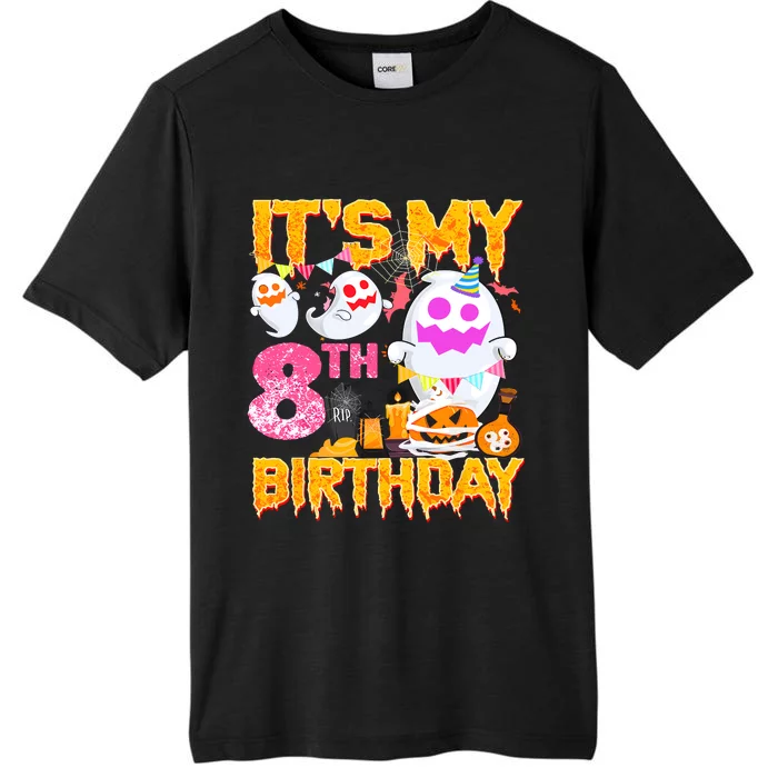 Halloween Birthday 8 Year Old Boy Girl 8th Birthday Costume ChromaSoft Performance T-Shirt