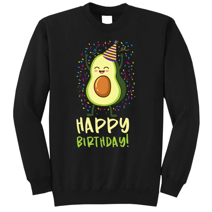 Happy Birthday Avocado Birthday Sweatshirt