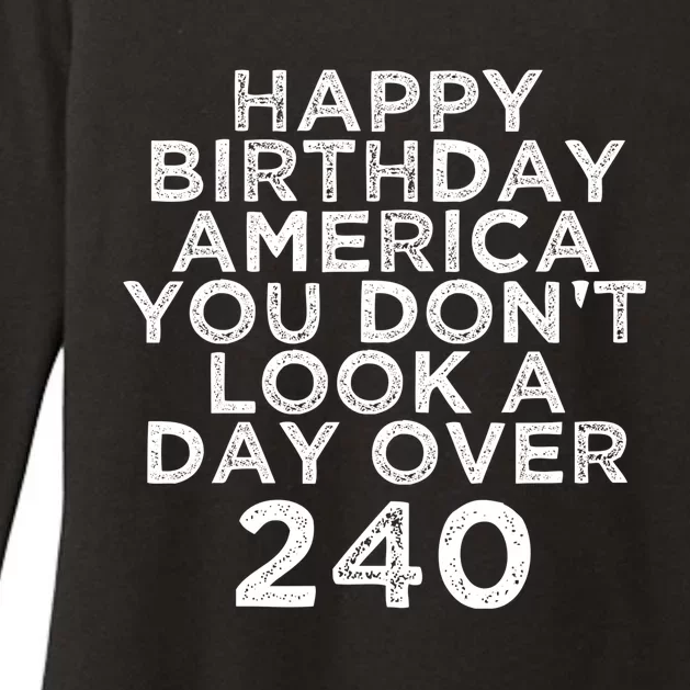 Happy Birthday America Gift Funny Fourth Of July 2021 Gift Womens CVC Long Sleeve Shirt