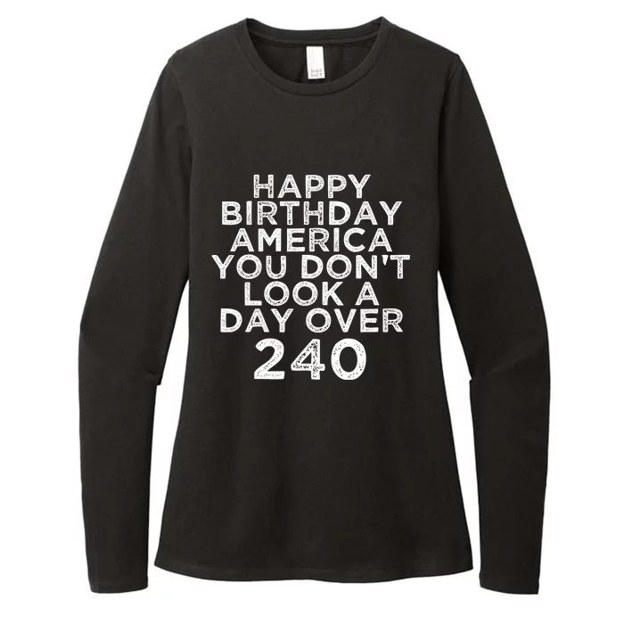 Happy Birthday America Gift Funny Fourth Of July 2021 Gift Womens CVC Long Sleeve Shirt