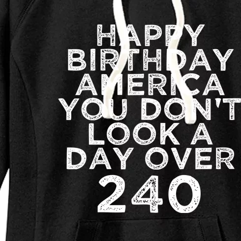 Happy Birthday America Gift Funny Fourth Of July 2021 Gift Women's Fleece Hoodie