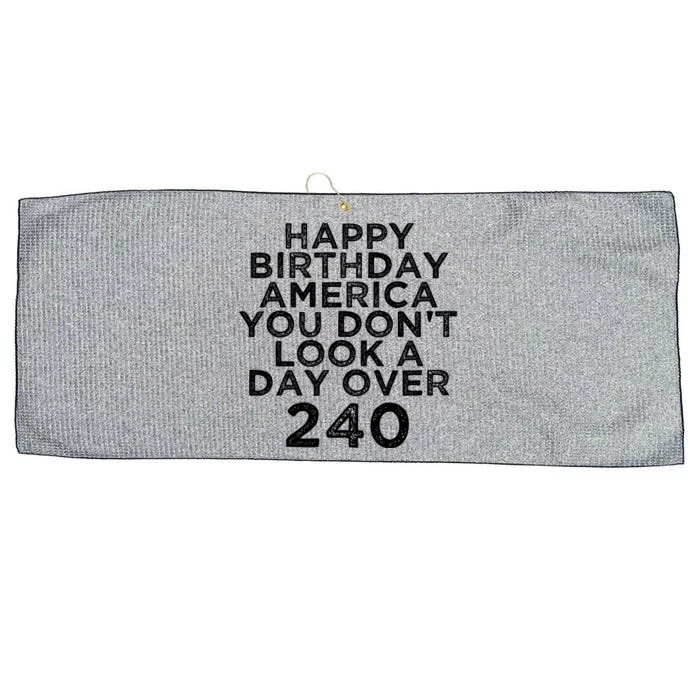 Happy Birthday America Gift Funny Fourth Of July 2021 Gift Large Microfiber Waffle Golf Towel