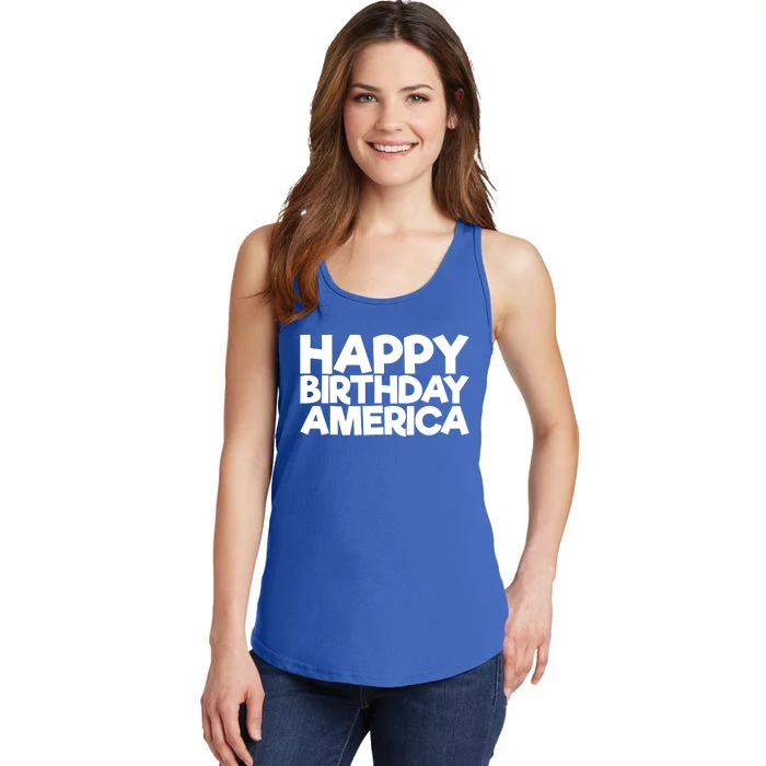 Happy Birthday America 4th Of July Great Gift Ladies Essential Tank