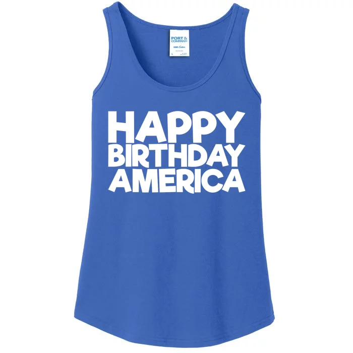 Happy Birthday America 4th Of July Great Gift Ladies Essential Tank