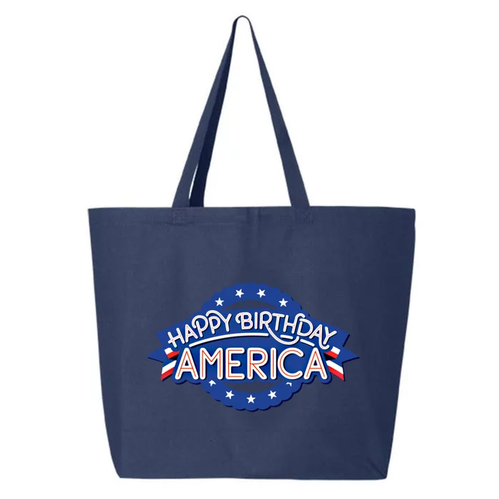 Happy Birthday America 4th Of July Usa Independence Day Cool Gift 25L Jumbo Tote