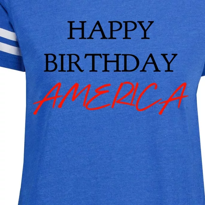 Happy Birthday America Gift Enza Ladies Jersey Football T-Shirt