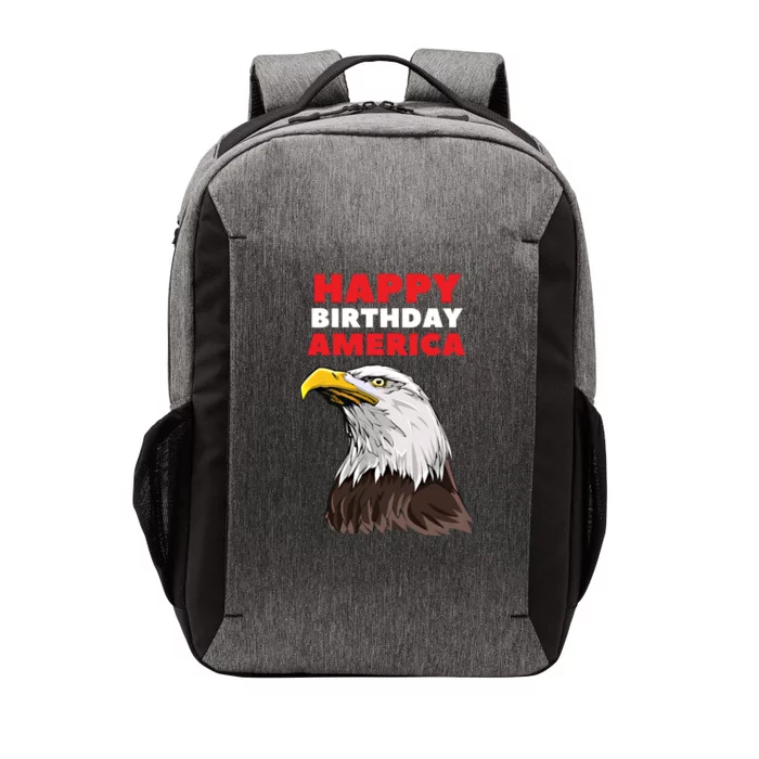 Happy Birthday America Bald Eagle Usa Great Gift Vector Backpack