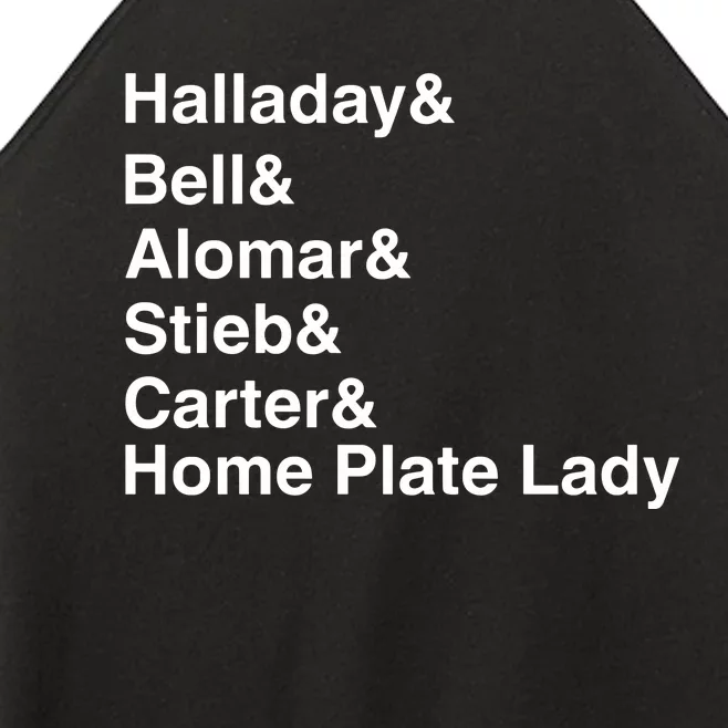 Halladay Bell Alomar Stieb Carter Home Plate Lady Women’s Perfect Tri Rocker Tank