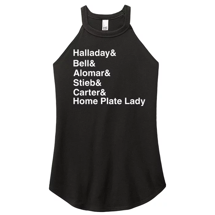 Halladay Bell Alomar Stieb Carter Home Plate Lady Women’s Perfect Tri Rocker Tank