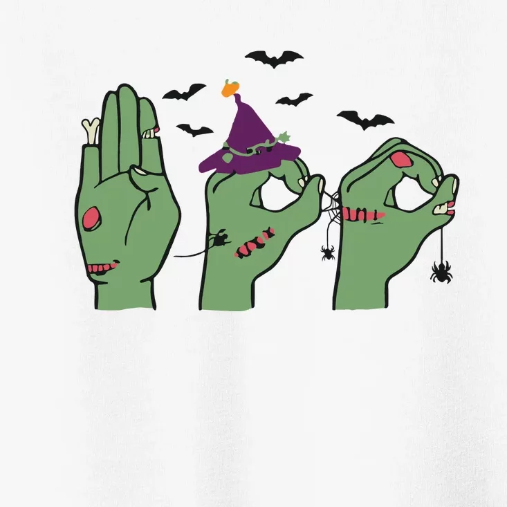 Halloween Boo ASL Halloween Hand Sign Language Toddler T-Shirt