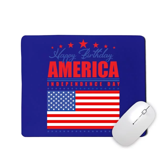 Happy Birthday America Independence Day July 4th Gift Mousepad