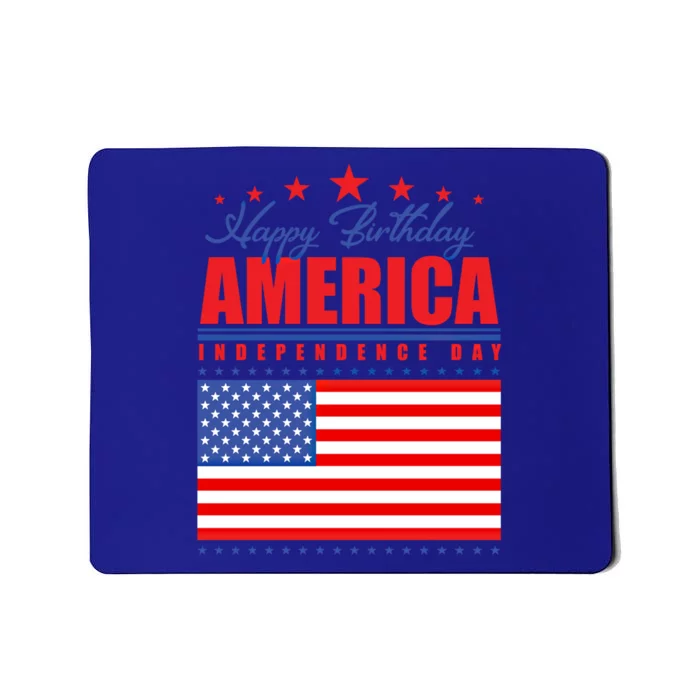 Happy Birthday America Independence Day July 4th Gift Mousepad