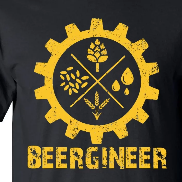 Home Brewing Art Craft Beer Homebrew Brewery Beer Engineer Tall T-Shirt