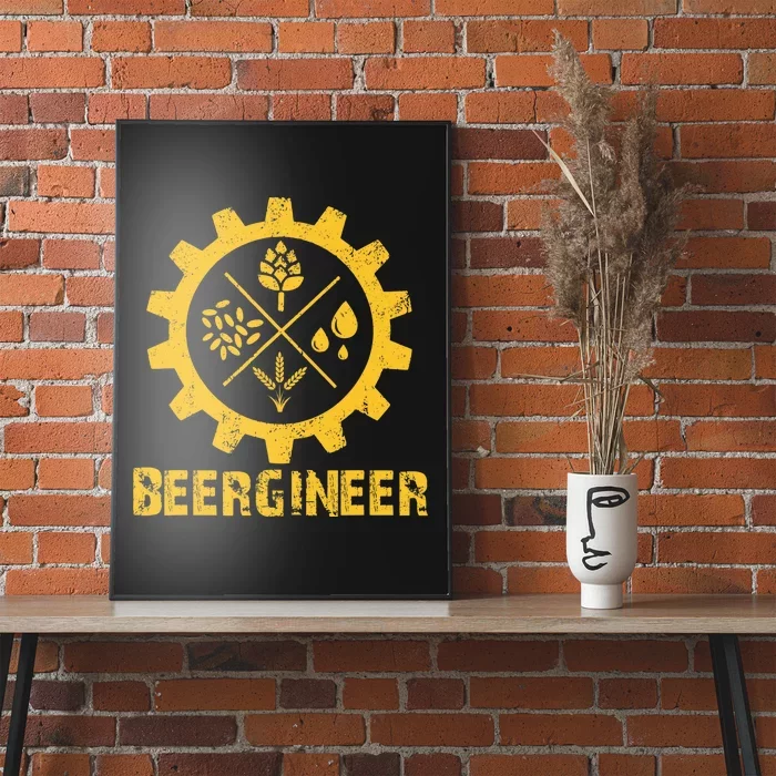 Home Brewing Art Craft Beer Homebrew Brewery Beer Engineer Poster