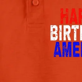 Happy Birthday America Gift Dry Zone Grid Performance Polo