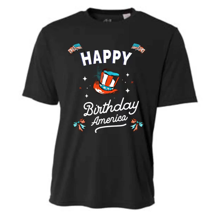 Happy Birthday America Gift Cooling Performance Crew T-Shirt