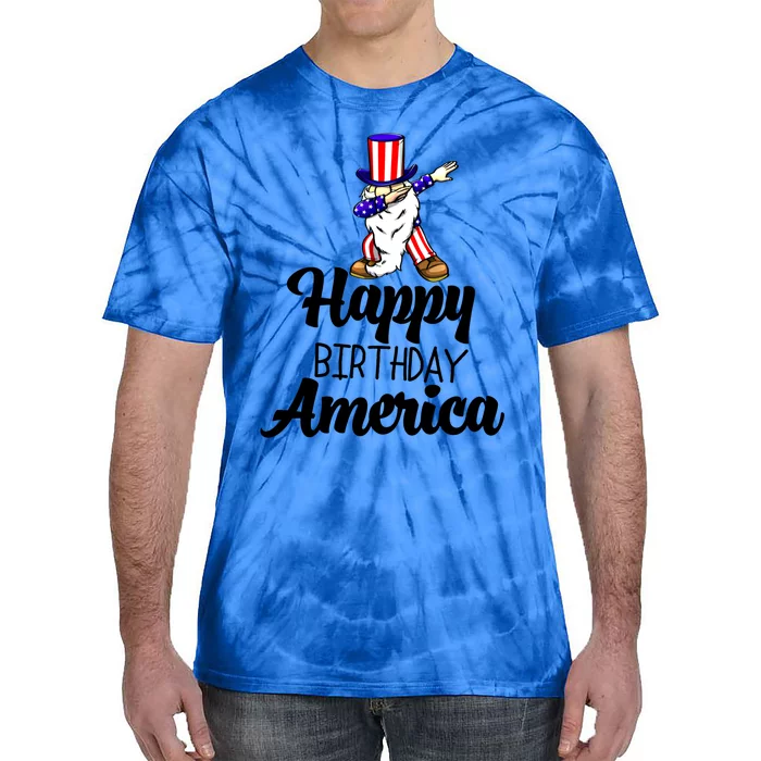 Happy Birthday America Independence America Flag Love Gift Tie-Dye T-Shirt